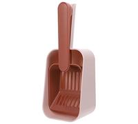 Happyyami 1 Jeu Pelle à Litière pour Chat Pelle à Crottes De Chat Poubelle Filtre Grattoir Cuillère à Chat Bac à Chat Pipi Biographie Désodorisant Contrôle Para Rose Les Hanches