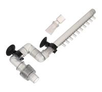 Happyyami 1 Jeu Raccords De Tuyauterie pour Aquarium Soupape d'air D'aquarium Chauffage Pompe à Air pour Aquarium Média Filtrant pour Aquarium Pompes à Air D'aquarium Drain Tubes Grey Abdos