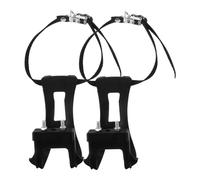 Happyyami 1 Paire Clip De Vélo De Route Cale-Pied Pédale Sangles De Pédale De Vélo pour Enfants Cale-Pieds De Vélo Sangle De Pédale Cale-Pieds Cyclisme Pédale De Vélo Pliante Black