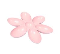 Happyyami 1 Pc Bol 6 en 1 Aller Nourriture pour Chiot Plat d'eau pour Chat Mangeoire à Pétales pour Mangeoire Multiple pour Chat Inoxydable Accessoires Plastique Rose Grand