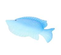 Happyyami 1 Pc Ornement de poisson en fer bocal à poisson requin aquarium mural filet mer decoration interieur décoration interieur art suspendu artisanat du poisson à la maison le fer Blue