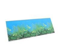 Happyyami 1 Pc Papier De Fond pour Aquarium Boîte Fond De Support D'aquarium Usine Affiche D'aquarium Filet Pompe à Air Aquarium Océan Stickers A Mené L'aquarium Titulaire Papier Film Épais