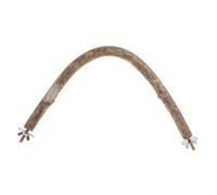 Happyyami 1 Pc Se Lever Cage à Hamster De Plein Air Support d'alimentation pour Oiseaux Monté sur Pont Bac à Litière pour Lapin Mangeoires pour Oiseaux Pôle Para en Bois Brown