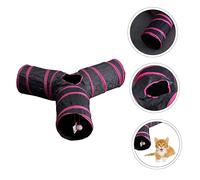 Happyyami 1 Pièce Jouets de Canal pour Animaux de Compagnie Jouets de Tunnel de Chat Jouets tubulaires Chat Petit Tunnel de Jeu pour Animaux de Compagnie Polyester Couleur Aléatoire