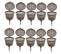 Happyyami 10 Pièces Boîte à Engrais pour Bonsai de Paniers Plastique à Outil Pratique pour Fertilisation Automatique des Plantes Intérieur et Extérieur