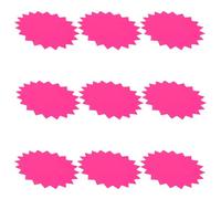 Happyyami 100 Feuilles Étiquettes de Prix en Papier Fluorescentes 8x11 CM Rose Forme 100 Feuilles Autocollantes pour Commerce de Détail et Garage
