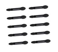 Happyyami 10pièces Applicateur De Maquillage Jetable à Pour à Paupières Avec Éponge Brosse Oval Noir