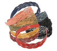 Happyyami 12 Pièces Bandeaux Large à Dents pour Accessoires Élégants et Filles pour Exercices