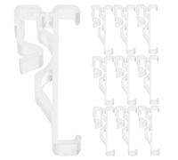Happyyami 12 Pièces Clips de Fixation pour Stores Horizontaux Supports Cachés Plastique Transparent pour Stores de Accessoires pour Maison et Bureau