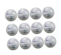 Happyyami 12 Pièces Flash Ballon Lumineux LUS Conduit Lampe Flash LED Lumière LED Dirigé Ballon Lumineux Blanc Allumer La Lumière des Ballons Lustre LED Petite Lampe Boule Rond Blanche