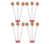 Happyyami 12 Pièces Maillets de Percussion Colorés pour Garçon et Filles avec Tête en Mousse Eva Souple et Manche en Plastique, Instrument pour Éveiller la Créativité Musicale et Sessions