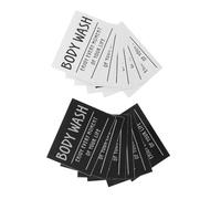 Happyyami 12pièces Étiquettes De Salle De Bain Imperméables Auto-adhésives Pour Bouteilles Stickers Pour Après- Et Organisation Contenants Design Élégant Et