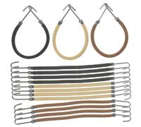 Happyyami 15 Pièces Corde à crochet à cheveux Ajustable filles élastique de mariée mesdames cordon de crochet de cheveux cravate porte-queue de cheval attache-cheveux nylon