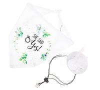 Happyyami 1ensemble Chapeau Élégant pour Chiens avec Écharpe Kit De Mariage pour Animaux De Compagnie Accessoires Décoratifs pour Chiens De My Humans are Getting Married
