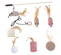 Happyyami 1ensemble Interactif pour Chat De Jouets à Plumes pour Divertissement De Votre Félin pour Exercice Mentale
