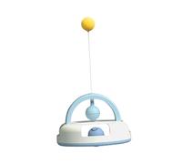 Happyyami 1ensemble Jouet Interactif pour Chat Jouet à Bascule Multifonctionnel avec Balle pour Plaisir des Chats Intérieur Bleu