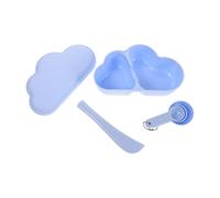 Happyyami 1ensemble Kit De Pour Masque Facial De Bol Spatule Et Cuillère à Mesurer Pour Soins Peau à Domicilebleu