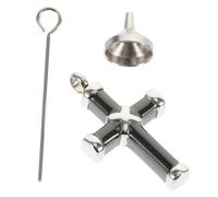 Happyyami 1ensemble Pendentif Inoxydable avec Mini Entonnoir Et Aiguille Urne pour Cendres Animaux Et Souvenirs De Personnes Chères Coffret