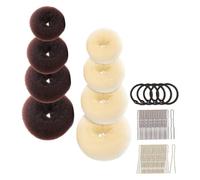 Happyyami 1ensemble Set De Fabricant De Chignons Éponge Avec Donuts Épingles u Et Pour Élégantes Femmes Et