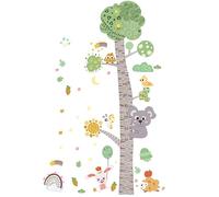 Happyyami 1ensemble Sticker Murale De Mesure De Hauteur Pour Garçon Fille Décoration De Chambre Cartoon Avec Motif Spaceman Autocollants Muraux Pratiques Pour Suivre La Croissance Des