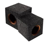 Happyyami 1paire Boîte De Haut-Parleur pour Voiture Bois Enceinte Subwoofer Scellée Accessoire DIY pour Amélioration Audio Conception Vide pour Performance Sonore Optimale Universelle