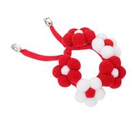 Happyyami 1pièce Collier pour Animaux De Compagnie Fleurs Collier Tricot Main pour Chats Et Chiens Décoration Élégante pour Petits Animaux