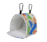 Happyyami 1pièce Hamster Sleeping Bag Portable Warm Nest Hamster Bed Foldable Small Animal Nest Flamingo