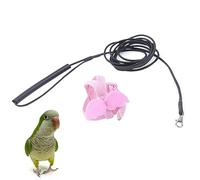 Happyyami 1pièce Laisse De Traction pour Oiseaux avec Ailes Ange pour Perroquets Et Oiseaux Corde Élastique Idéale pour Vol Extérieur Rose