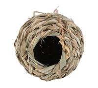 Happyyami 1pièce Nichoir Rattan Tissé Main pour Petits Oiseaux Maison Suspendue Décorative Couleur Aléatoire