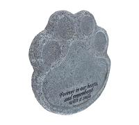 Happyyami 1pièce Tombstone Résine pour Animaux De Compagnie Pierre Commémorative Forme De Patte De Chien Décoration De Jardin Durable Et Étanche Souvenir pour Et Chiens Ornement De