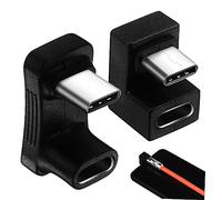 Happyyami 2 Pièces Adaptateur USB C Angulaire Degrés Type Shaped pour Ordinateur Portable