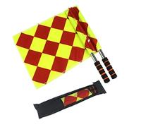 Happyyami 2 Pièces Drapeau spécial Arbitre Football Match de Sport Horloge Double Face Drapeau Arbitre Drapeau de Patrouille Drapeau frontière Drapeau de la Main Fanion ustensiles