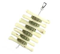 Happyyami 2 Pièces Jouets De Dentition Fournitures De Décorations d'animaux Perles Numériques pour Les Cobayes Mini-décoration Petits Jouets De Papeterie Cerf Pois Doux Bambou