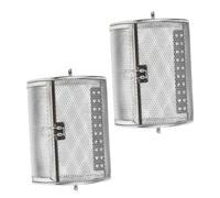 Happyyami 2 pièces Panier Grillades Acier Inoxydable Cage Rotative pour Four et Rôtissoire Cuisson Uniforme pour Frites Noix et Viande Accessoires Cuisine Polyvalents