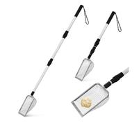 Happyyami 2 Pièces Pelle à Litière pour Chat Trucs De Chat Accessoires pour Chats Contrôle Para Doublures Filtres pour Fontaine à Chat Mangeoire Casier à Litière Cuillères Acier Inoxydable