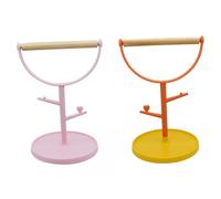 Happyyami 2 Pièces Support De Bataille De Perroquet Arbre Perroquet Volière Ensemble De Maison D'oiseau Râtelier à Pigeonnier Support D'oiseau à Base Stable Support De Colombe Nid Plastique