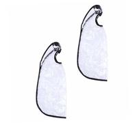 Happyyami 2 pièces Tablier de Coiffure Ajustable et Imperméable pour Shampooing Outils de Capillaire Blanc
