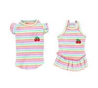 Happyyami 2 Pièces Vêtements pour Animaux De Compagnie Teckel Chiot Jouets Races Mignon Chienchien Vestes Trousse Manteaux Cool Imperméable Sweats à Capuche Chiens Costume 5% Élasthanne Rose