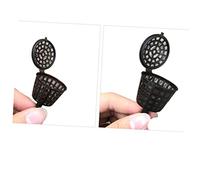 Happyyami 20 Pièces Boîte Engrais Plastique avec Couvercle de Paniers pour Plantes Bonsai et Fleurs Noir