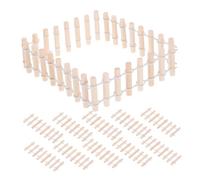 Happyyami 20 Pièces Clôture en rondins Parc bébé décorations de clôture Mini clôture pour Accessoires de Maison de poupée décoration de clôture Petites clôtures clôture Miniature Eucalyptus