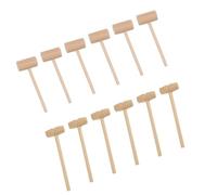 Happyyami 20 pièces Mini Hammer Bois Marteau Mallet Bois Massif pour Crabe Outil Pratique pour Maison et Restaurant Éducatif pour Garçon Fille Cadeau pour Amateurs de Fruits de Mer et Jeux