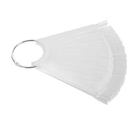 Happyyami 200 Pièces de polissage pour manucure clou Nail de à ongles palette de conseils pour les ongles support d'affichage de bout d'ongle Plastique Transparent
