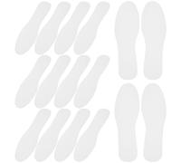 Happyyami 20paires Semelles Respirantes Jetables pour Hommes et Femmes Semelles Minces Absorbantes et Élastiques pour Chaussures de Randonnée Course et Sport Modèle Blanc Matière de Papier