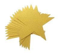 Happyyami 24pièces Étoiles Dorées Imprimées Découpes pour Mariage Fête Décoration De Tableau Affichage Étoiles De Cinéma Confettis Dorés Grandes Décorations Brillantes