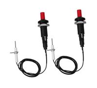 Happyyami 2pièces Allumeur Portable pour Cuisinière à Gaz Barbecue Camping avec Bouton-Poussoir Facile à Utiliser Transporter