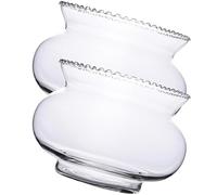 Happyyami 2pièces Aquarium Verre Transparent pour Poissons Bol à Poissons Hydroponique Conteneur Décoratif pour Bureau Et Maison pour Aménagements Végétaux Et -paysages