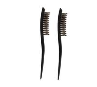 Happyyami 2pièces Brosse à Cheveux Poils De Sanglier Peigne à Rangées Pour Démêler Et Pour Slick Back Lot De Et Portable Convient à Types De Cheveux