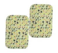 Happyyami 2pièces Coussin Lavable Super Absorbant pour Chiens Alèses Éducateurs Réutilisables Étanches pour Entraînement Et Confort des Animaux
