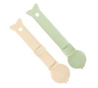 Happyyami 2pièces Cuillère à Nourriture pour Chat Et Petit Chien Distributeur De Friandises avec Spatule pour Alimentation Humide Et Sèche