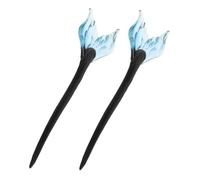 Happyyami 2pièces Épingles à Cheveux Vintage De Accessoires Hanfu Résine Épingles à Chignon Forme De Queue De Poisson Pour Cheveux Longs Et Épais